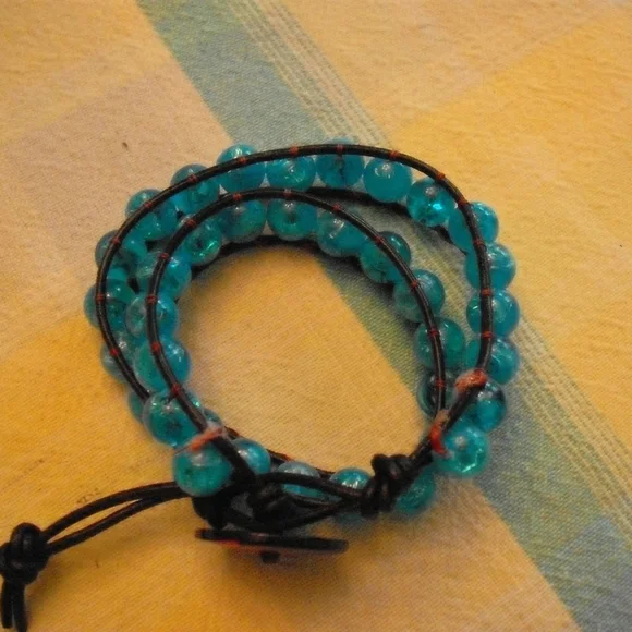 Assorted Wire Wrap Bracelets and Leather wrap Bracelets-Scroll Down to View some - Picture 3 of 12